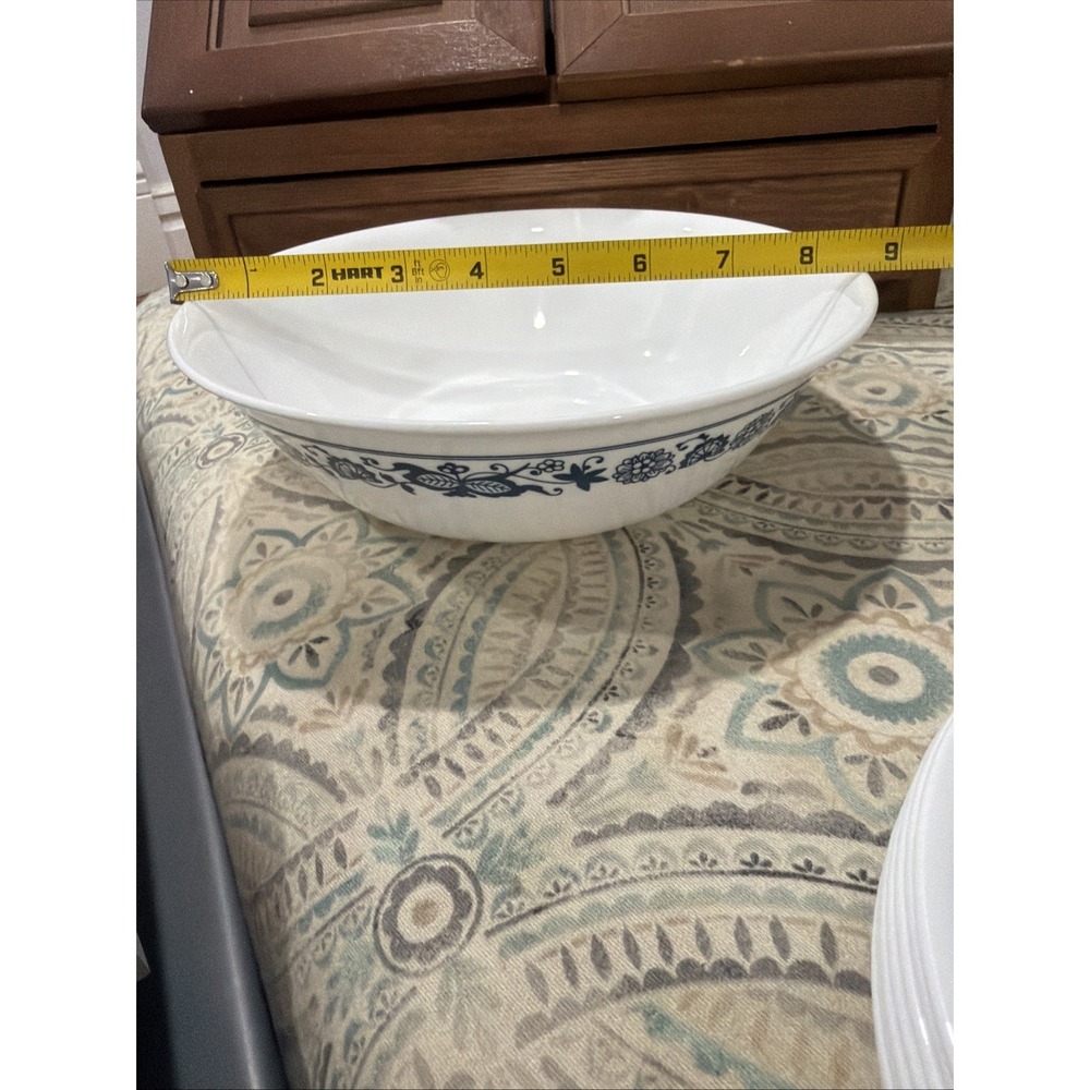 Vintage Corelle Old Town Blue Vegetable Serving Bowl 8 1/2